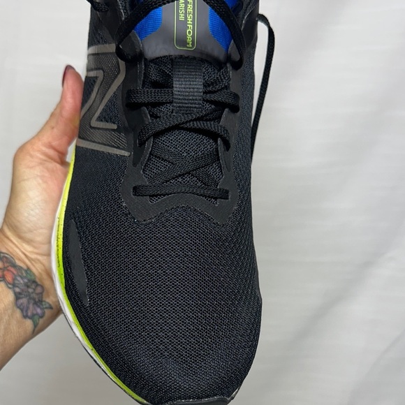 New Balance Mens Black/Pixel Green Arishi v4 Running Shoes Sz 14 New Condition main image 8